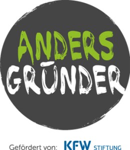 Logo AndersGründer, gefördert von der KFW Stiftung